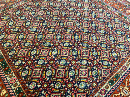 Hereke Square Rug 4x4 ft - Handwoven Turkish Carpet Premium Quality Cappadocia Rug Collection