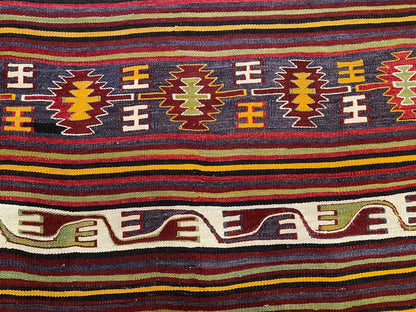 Nomadic Turkish Area Handmade Kilim Rug Cappadocia Rug Collection