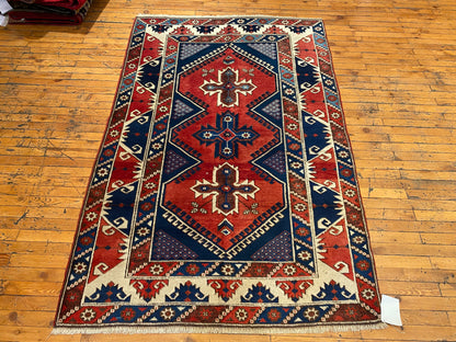 Vintage Dösemealtı Handmade Turkish Rug – Traditional Anatolian Wool Carpet 4x6ft
