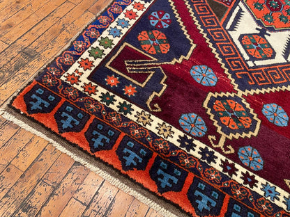 Cappadocia Antique Area Rug 4x8 ft - Handmade Turkish Vintage Rug
