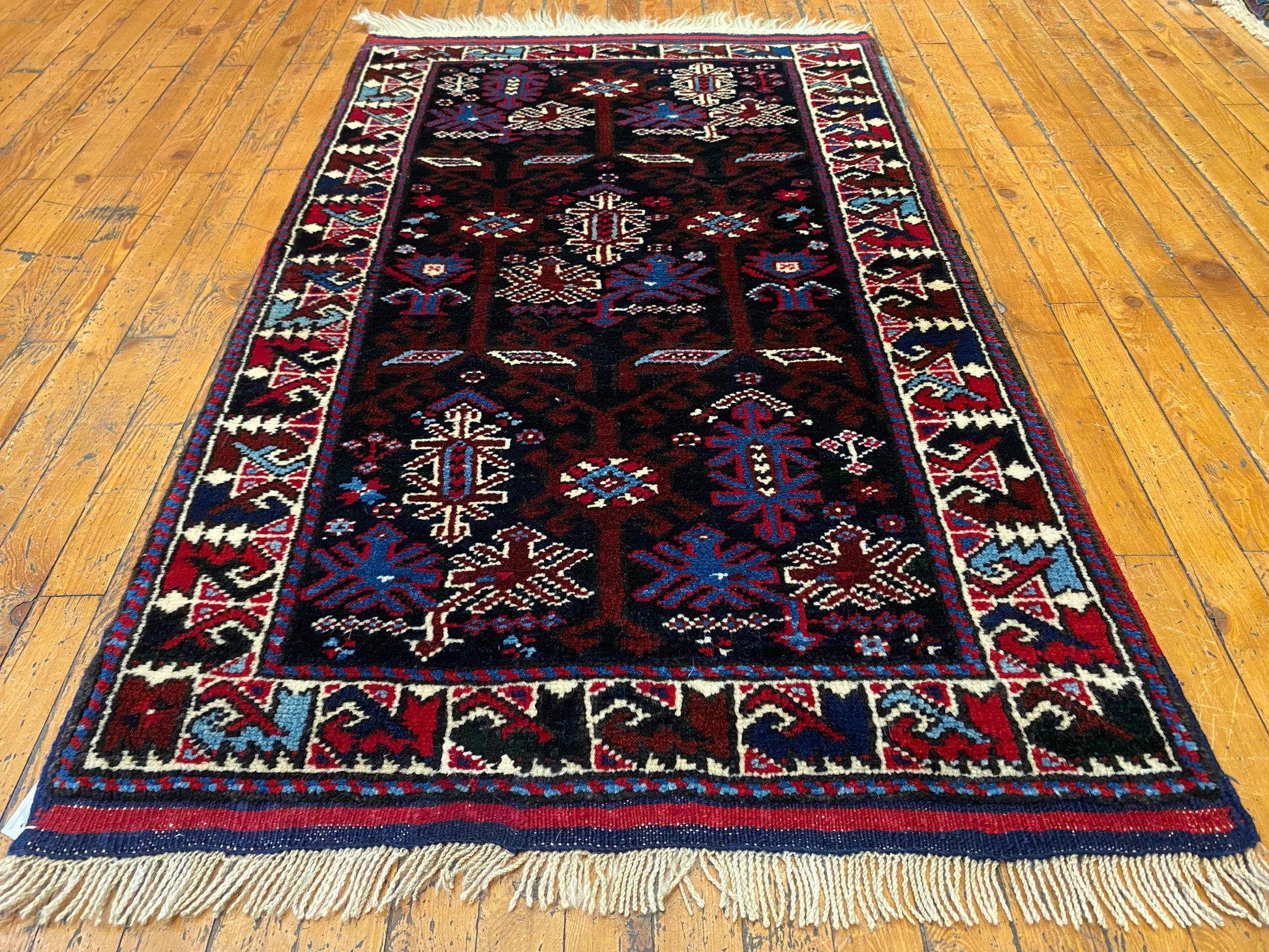 Small Bergama Handmade Carpet Cappadocia Rug Collection