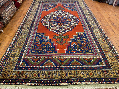 Vintage Cappadocia Turkish Rug - Handmade Wool Rug 5'7"x10' (170x305cm)