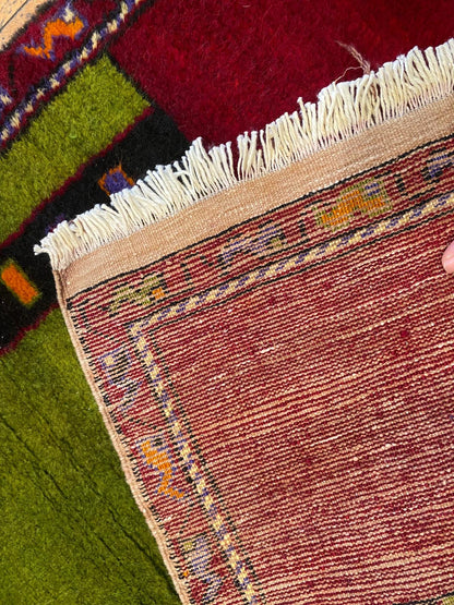 Green Anatolian Handmade Rug Cappadocia Rug Collection