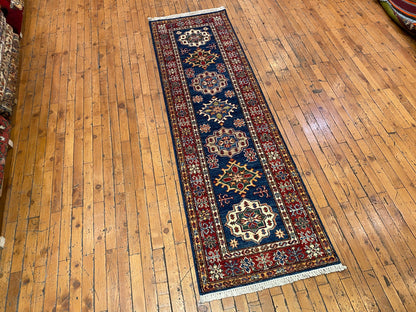 Blue Hallway Handmade Rug 2”x6’5” ADN Cappadocia Rug Collection