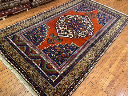 Vintage Cappadocia Turkish Rug - Handmade Wool Rug 5'7"x10' (170x305cm)