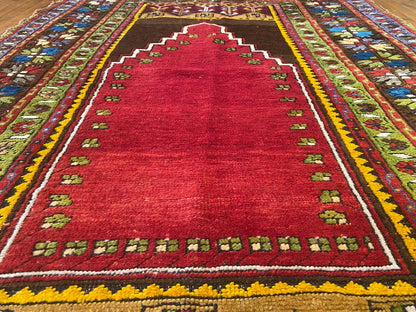 Anatolian Natural Dye Perfect Condition Area Antique Rug Cappadocia Rug Collection