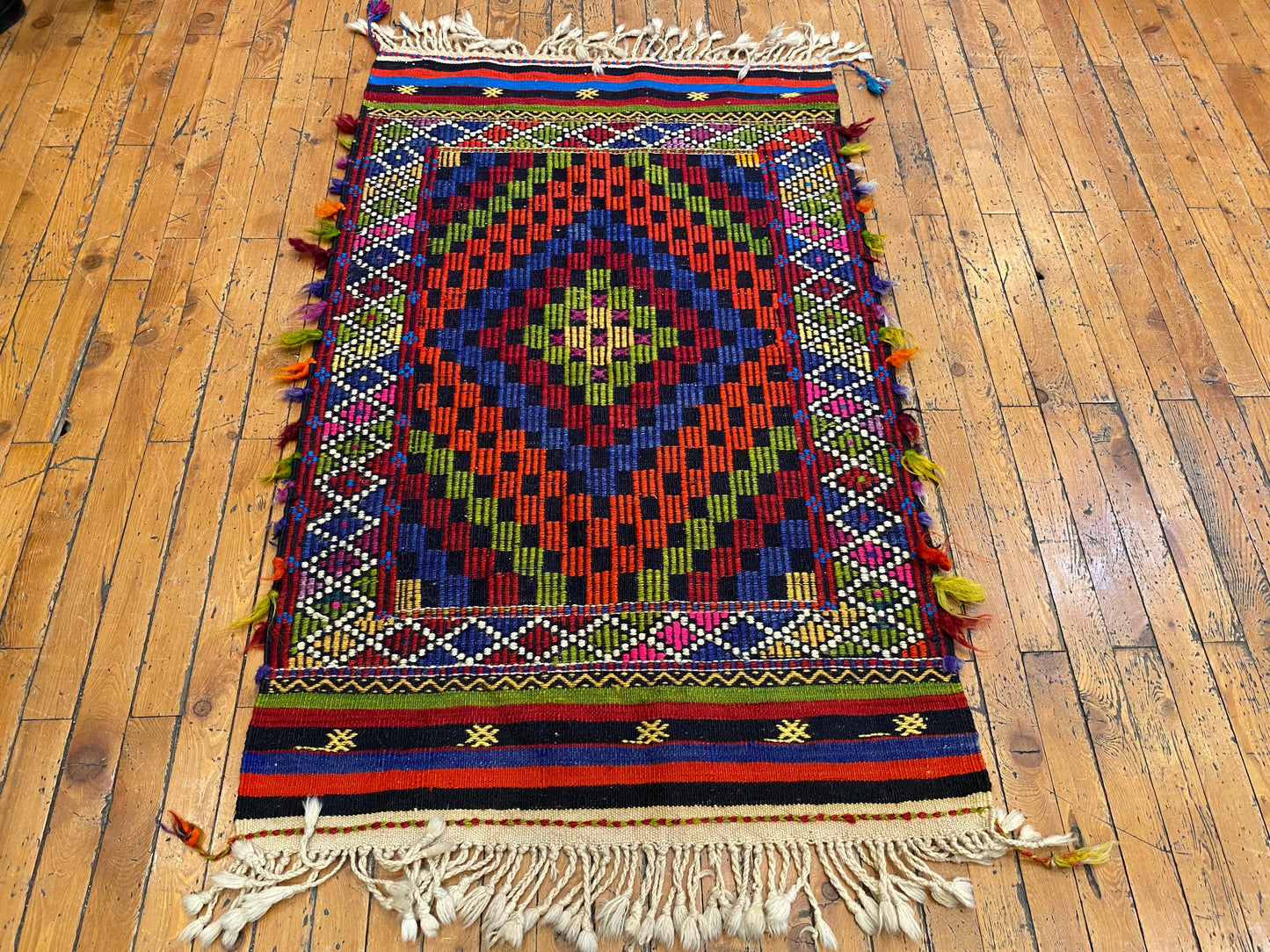 Small Anatolian Turkish Cicim kilim 2”x4” Cappadocia Rug Collection