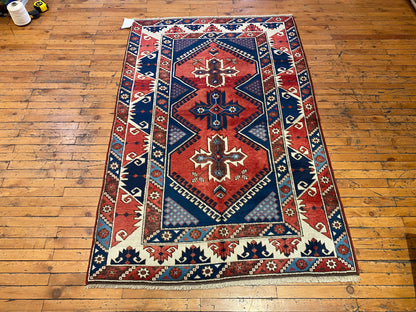 Vintage Dösemealtı Handmade Turkish Rug – Traditional Anatolian Wool Carpet 4x6ft