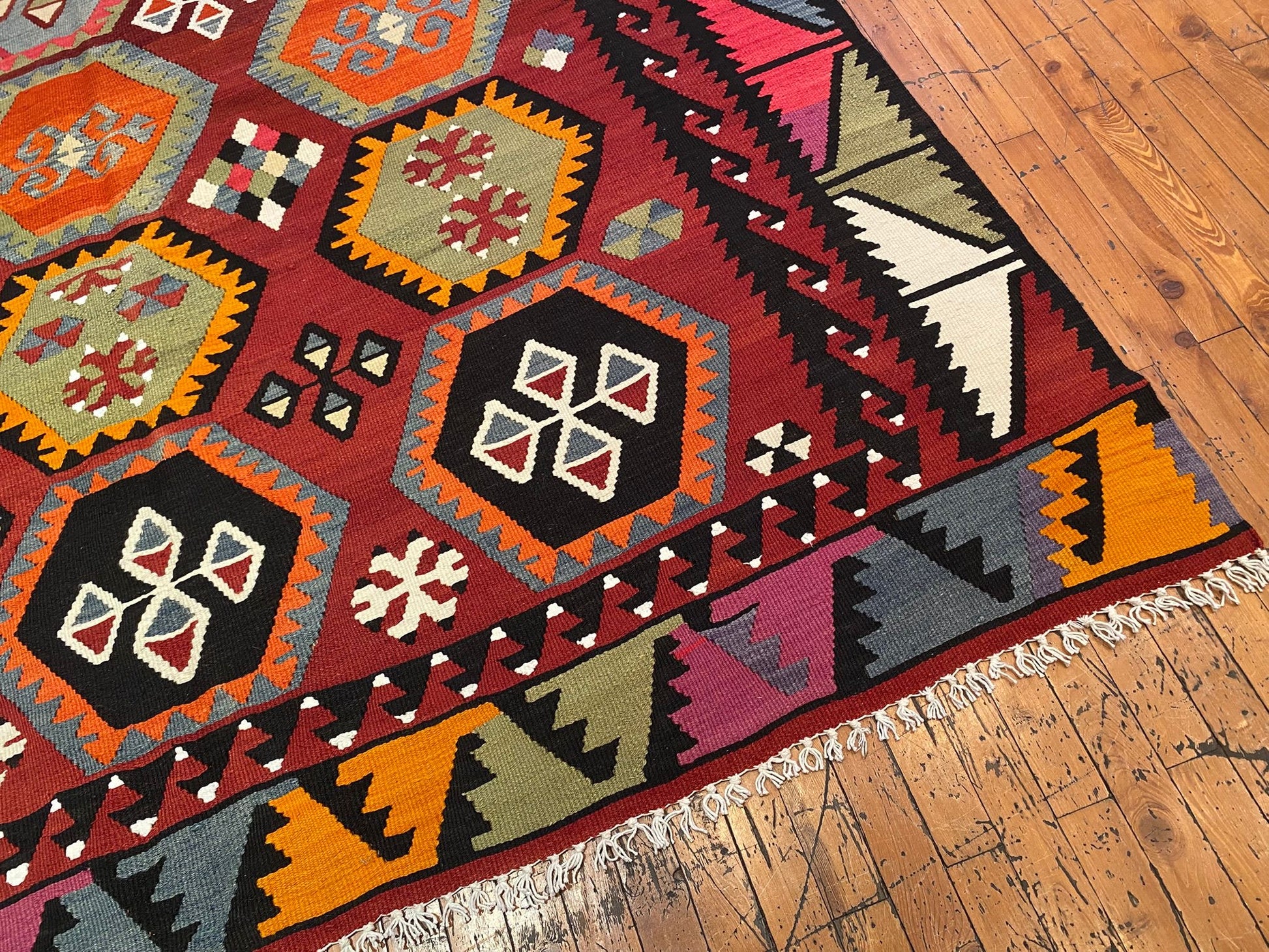 Anatolian Large Kilim Rug Cappadocia Rug Collection