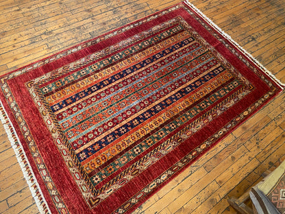 Turkish Zara Model Handmade Rug 4x6 ft Cappadocia Rug Collection