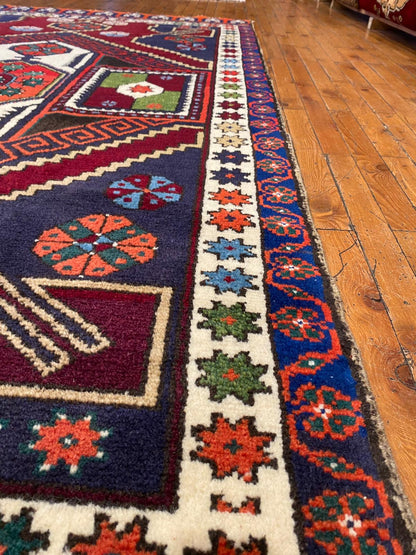 Cappadocia Antique Area Rug 4x8 ft - Handmade Turkish Vintage Rug