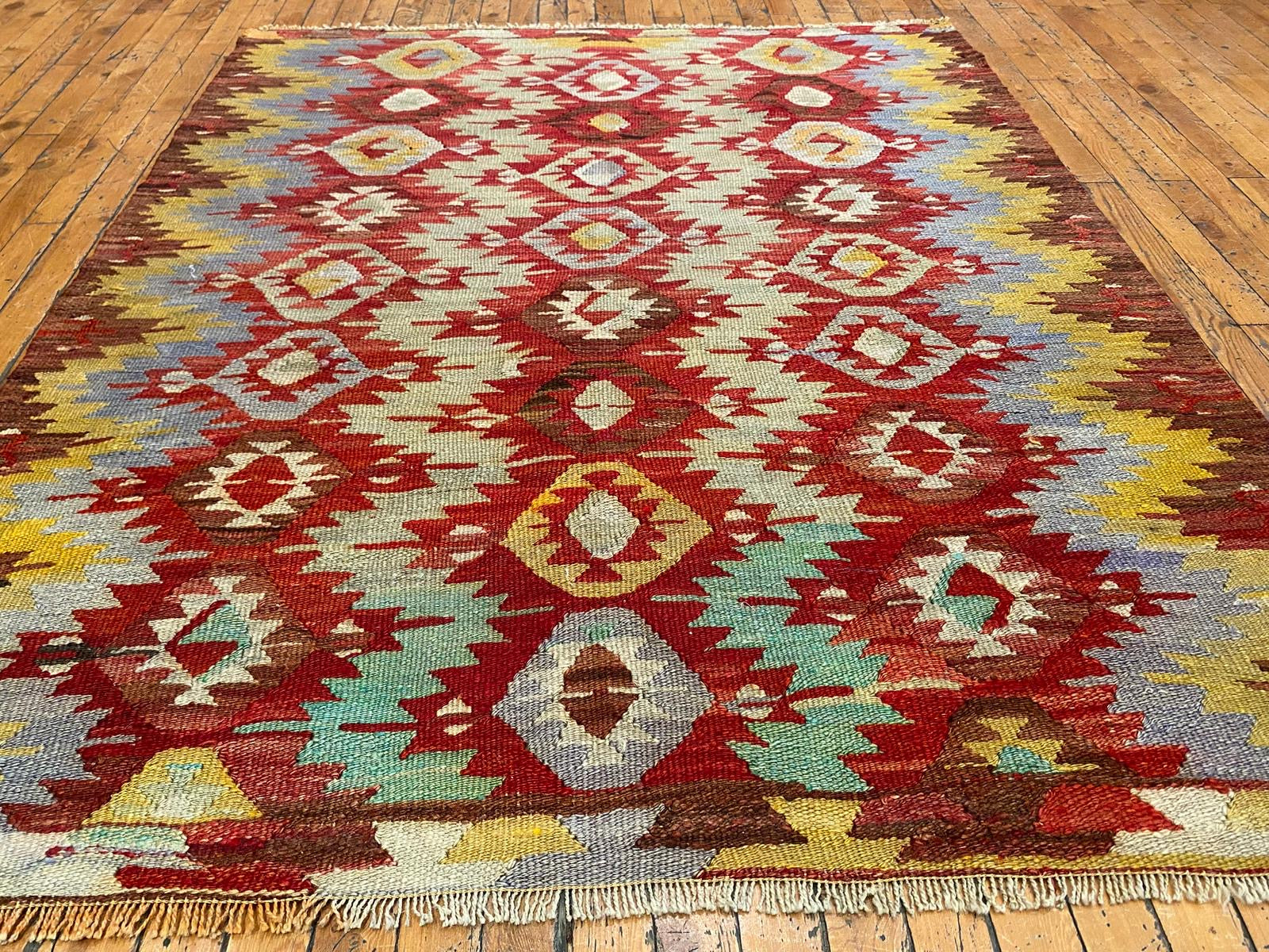 Antique Turkish Area Kilim Cappadocia Rug Collection