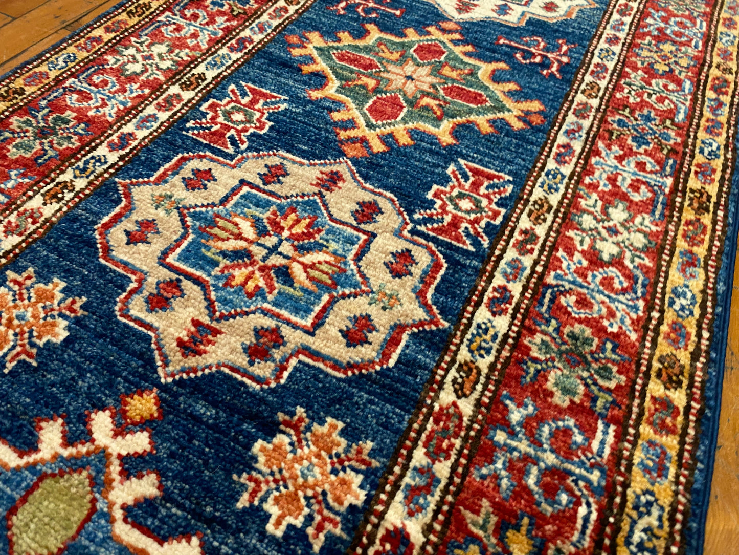 Blue Hallway Handmade Rug 2”x6’5” ADN Cappadocia Rug Collection