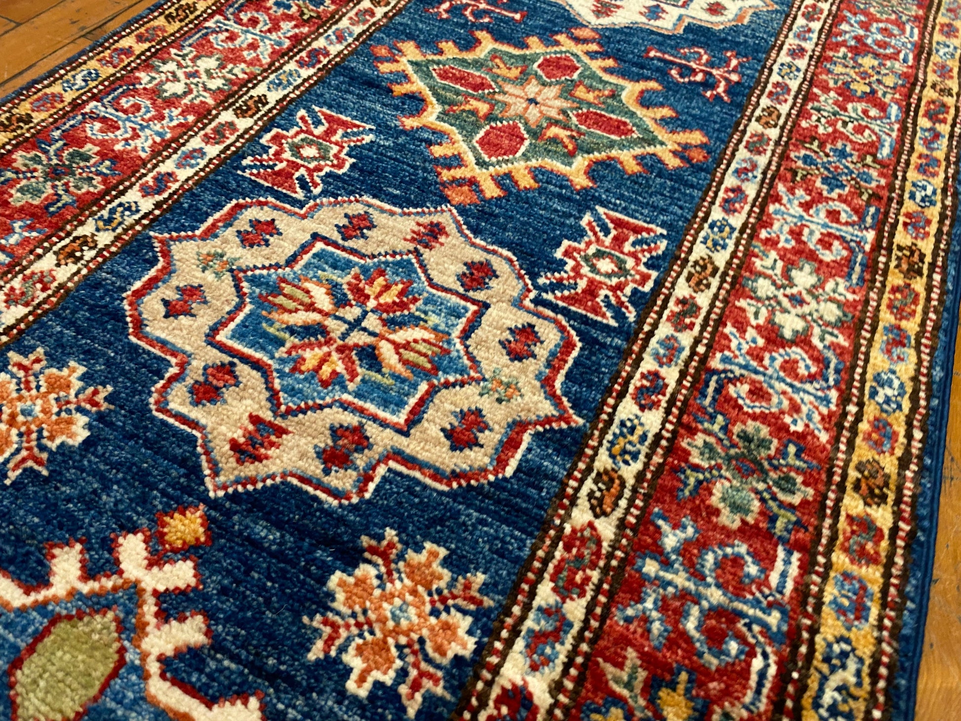 Blue Hallway Handmade Rug 2”x6’5” ADN Cappadocia Rug Collection