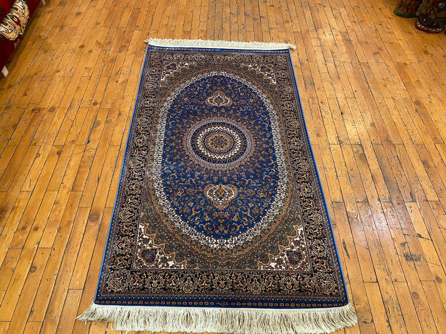 Medallion Traditional Turkish Silk Rug 3x5 ft - Hereke Quality Cappadocia Rug Collection