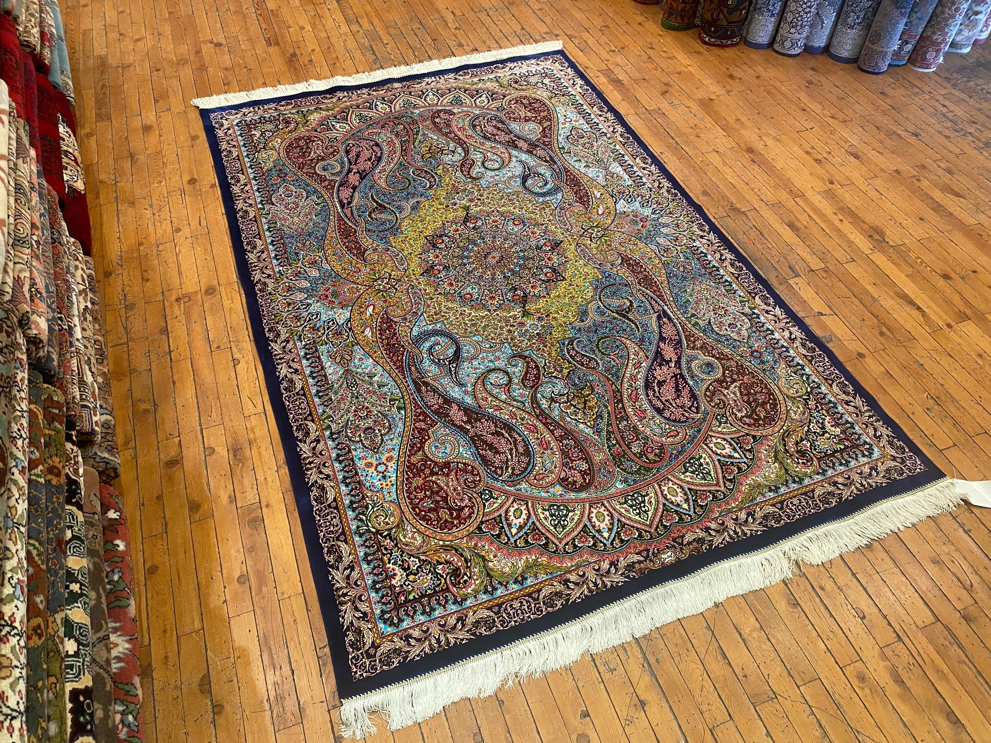 Luxury Turkish Silk Area Rug 4x8 ft - ADN Cappadocia Rug Collection