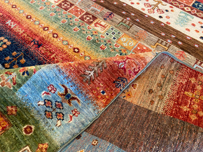 Tribal Gabbeh Handmade Wool Rug 5x7 ft Cappadocia Rug Collection