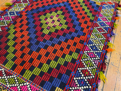 Small Anatolian Turkish Cicim kilim 2”x4” Cappadocia Rug Collection