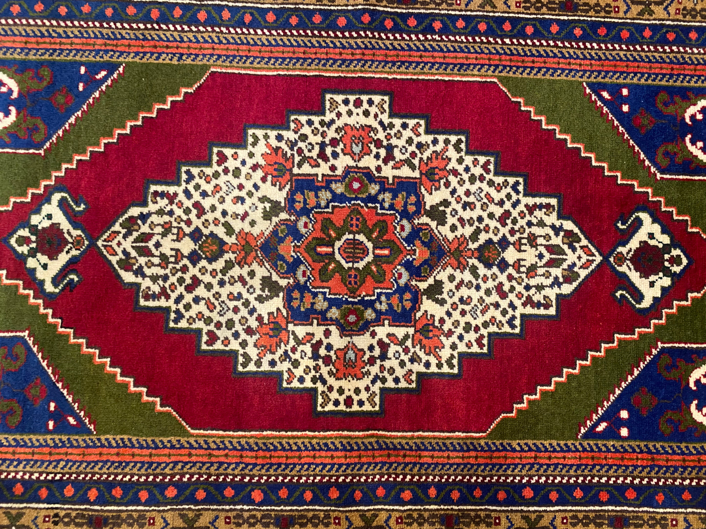 Cappadocia Antique Rug 4x6 ft - Handmade Turkish Vintage Wool Rug