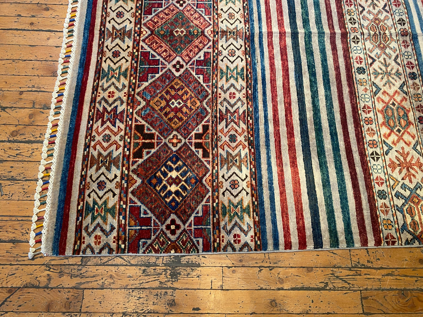 Stripe Pattern Luxury Carpet 4x6 ft | Premium Hand-Woven Area Rug Cappadocia Rug Collection