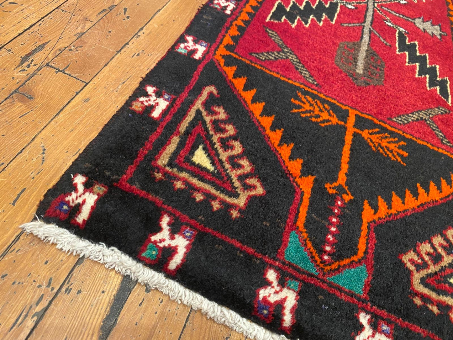 Anatolian Rug 2x5 ft - Handmade Turkish Runner | Vintage Wool Carpet