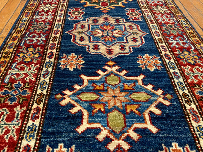 Blue Hallway Handmade Rug 2”x6’5” ADN Cappadocia Rug Collection