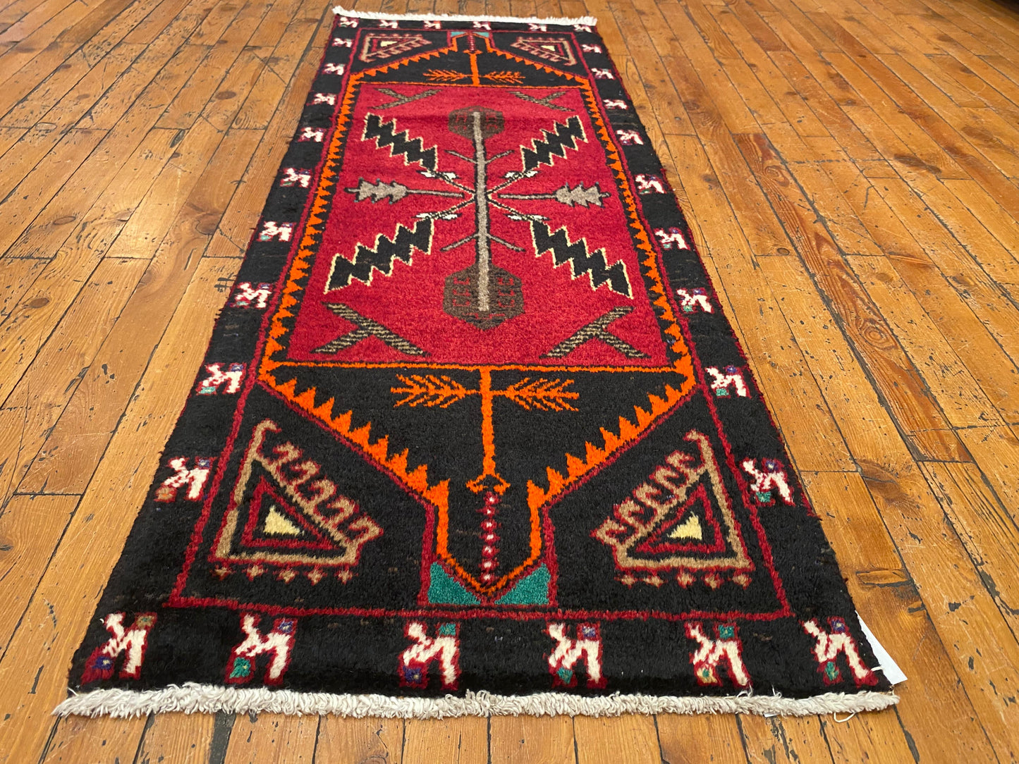Anatolian Rug 2x5 ft - Handmade Turkish Runner | Vintage Wool Carpet