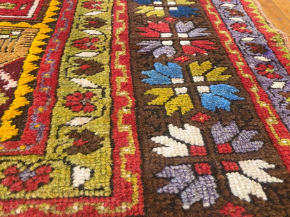 Anatolian Natural Dye Perfect Condition Area Antique Rug Cappadocia Rug Collection