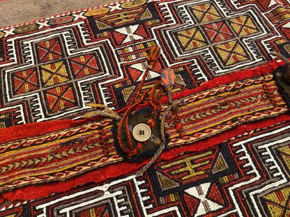 Vintage Turkish Kilim Rug 4"x5" - Handwoven Wool Carpet Cappadocia Rug Collection