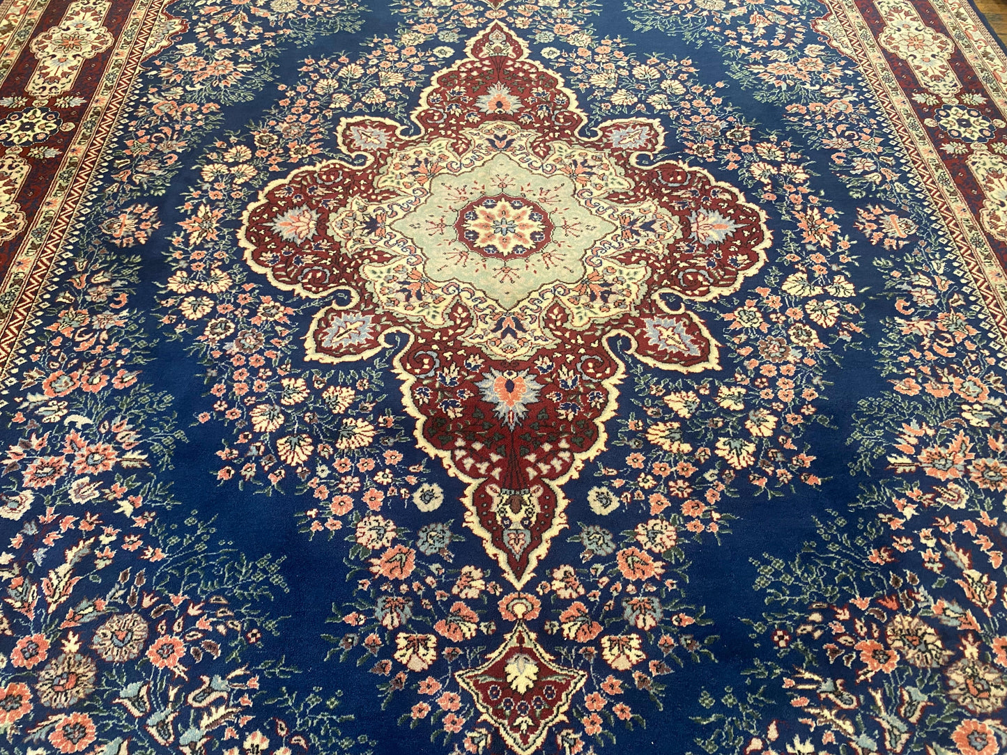 Medallion Saloon Area Rug 6x12 ft - Handwoven Turkish Kilim Runner