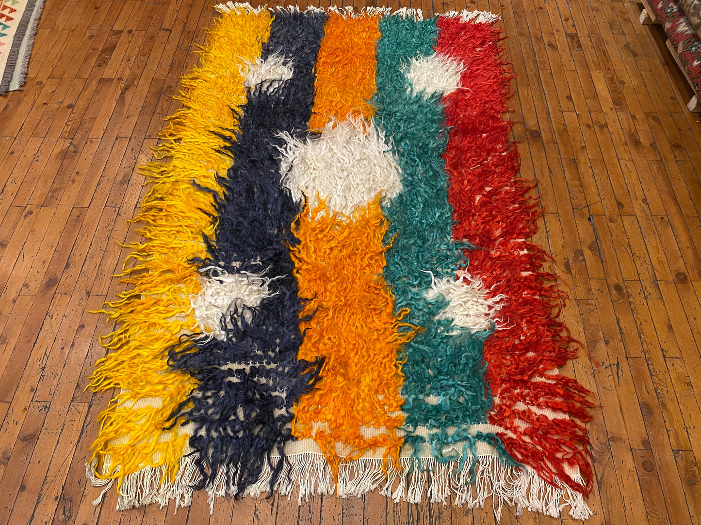 Tulu Kilim Rug 4"x6" - Handwoven Turkish Wool Carpet Cappadocia Rug Collection