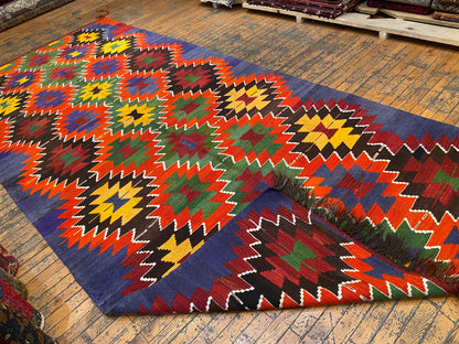 Colorful Geometric Handmade Kilim Rug Cappadocia Rug Collection