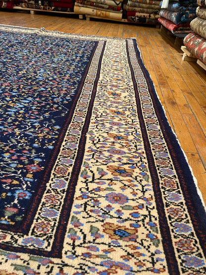 Handmade Turkish Floral Rug - Premium Vintage Oriental Carpet 6x7 Feet