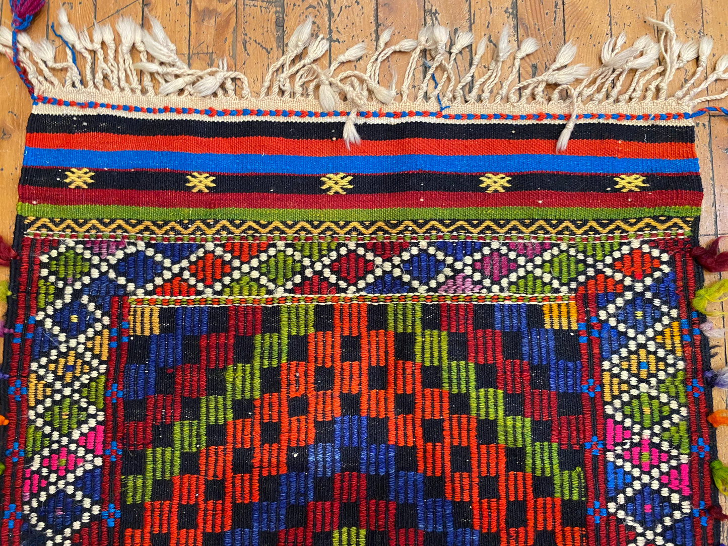 Small Anatolian Turkish Cicim kilim 2”x4” Cappadocia Rug Collection
