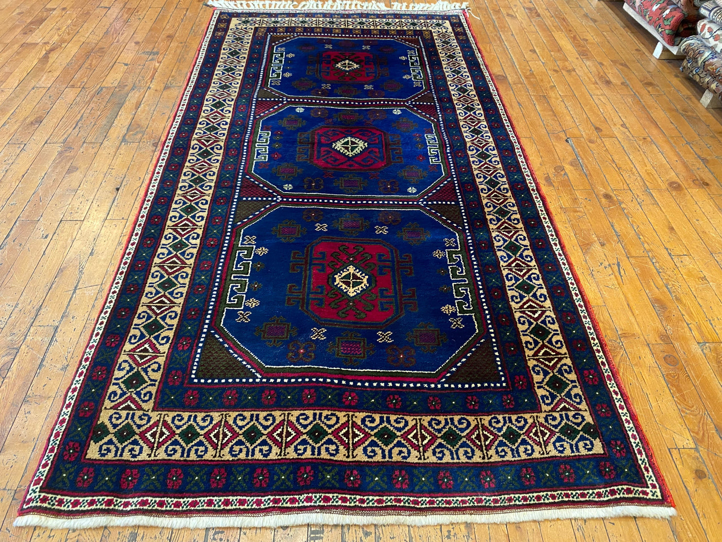 Cappadocia Taspinar Handmade Turkish Rug 4x7ft - Authentic Wool Area Carpet Cappadocia Rug Collection