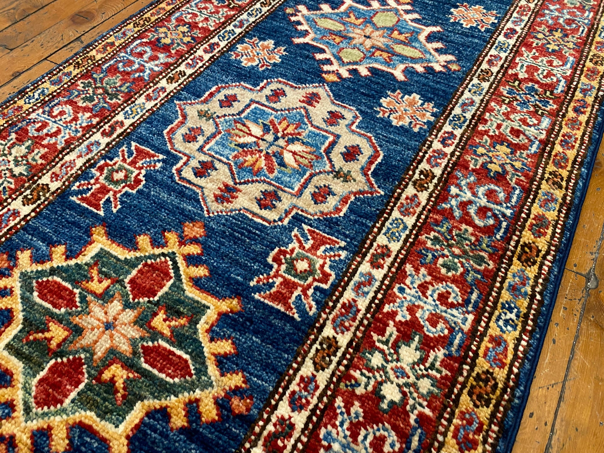 Blue Hallway Handmade Rug 2”x6’5” ADN Cappadocia Rug Collection