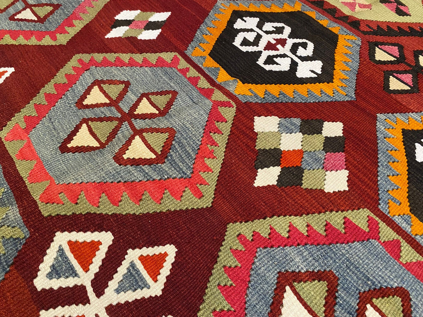 Anatolian Large Kilim Rug Cappadocia Rug Collection