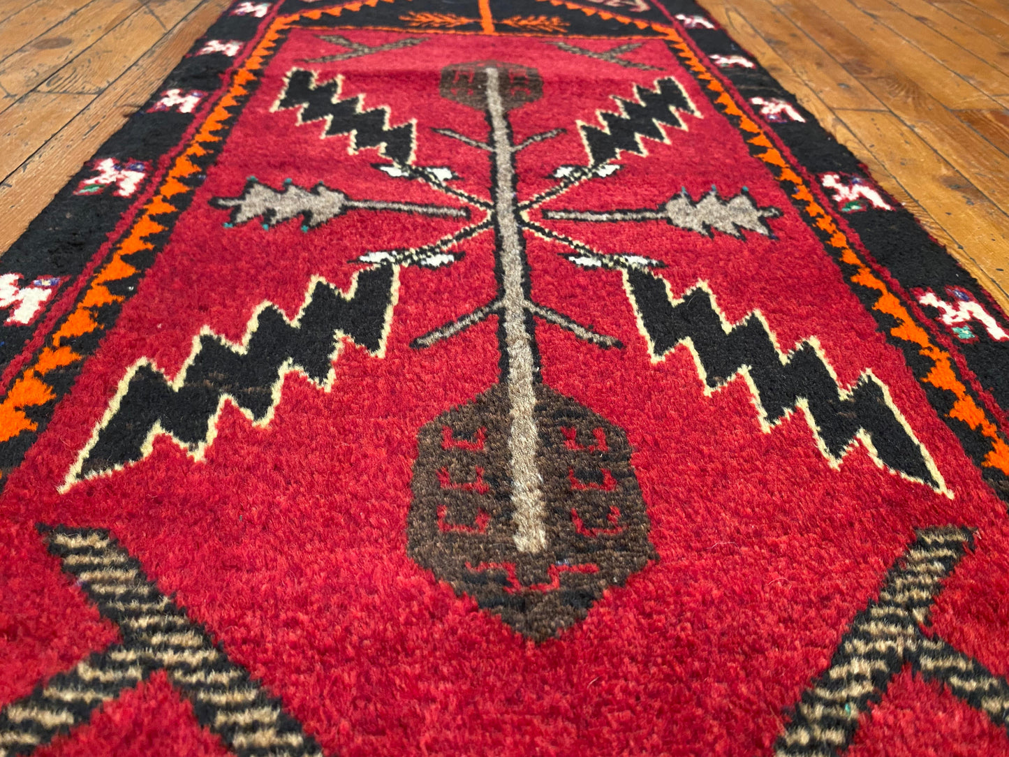 Anatolian Rug 2x5 ft - Handmade Turkish Runner | Vintage Wool Carpet
