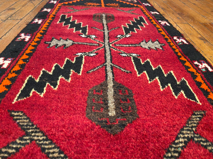 Anatolian Rug 2x5 ft - Handmade Turkish Runner | Vintage Wool Carpet