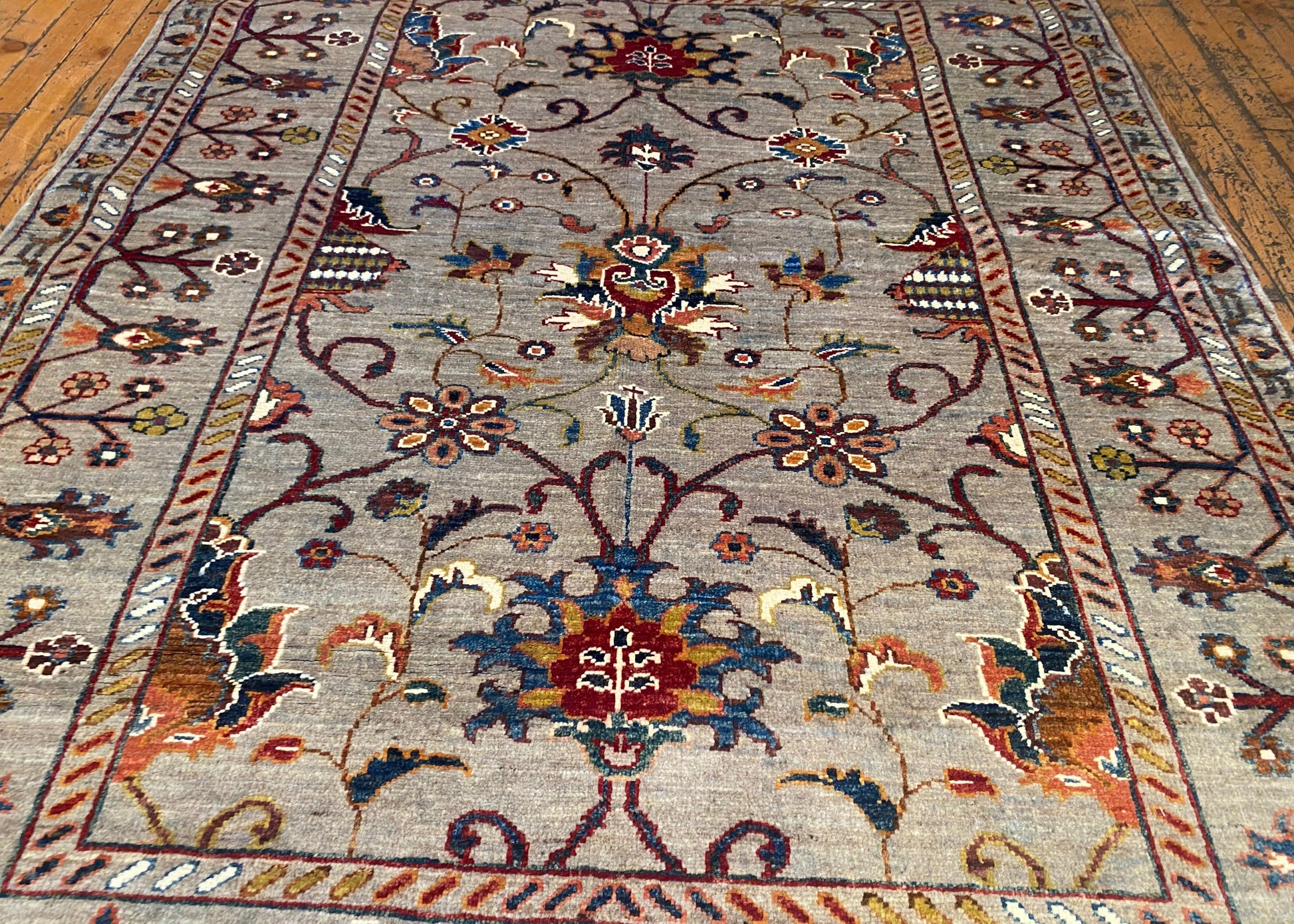 Floral Area Handmade Rug 4x6 ft - Premium Carpet Cappadocia Rug Collection