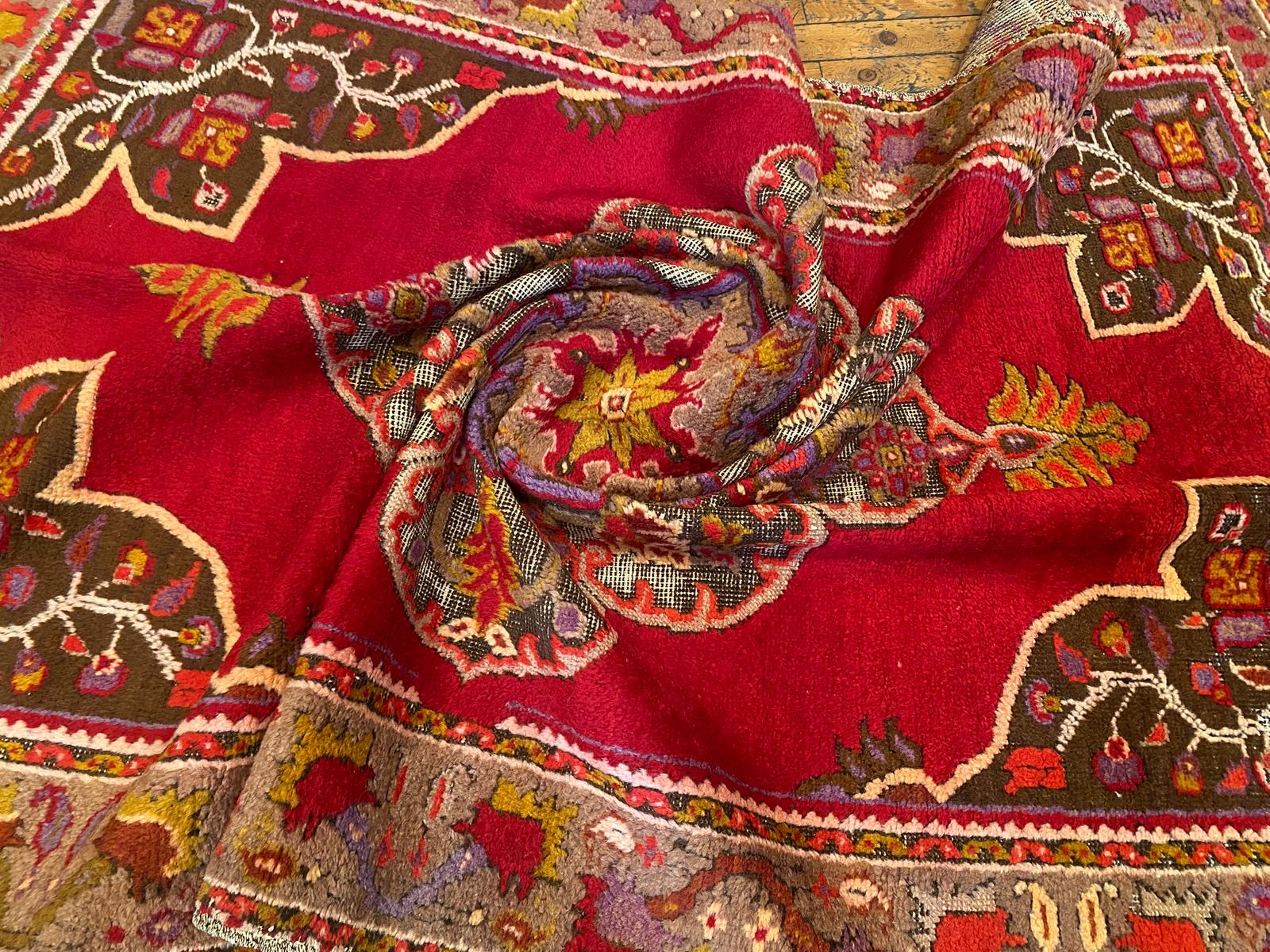Anatolian Red Turkish Rug Cappadocia Rug Collection