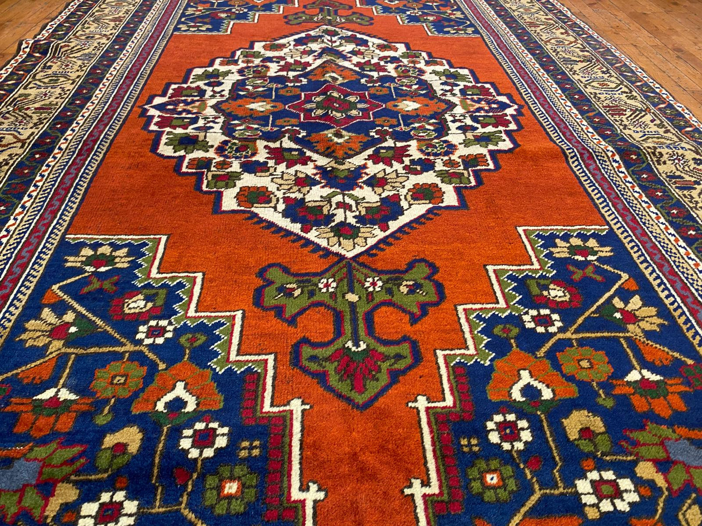 Vintage Cappadocia Turkish Rug - Handmade Wool Rug 5'7"x10' (170x305cm)