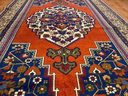 Vintage Cappadocia Turkish Rug - Handmade Wool Rug 5'7"x10' (170x305cm)