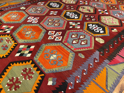 Anatolian Large Kilim Rug Cappadocia Rug Collection