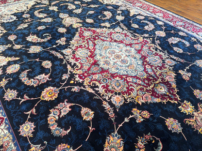 Luxury Turkish Silk Rug with Floral Medallion Design 5x8 ft