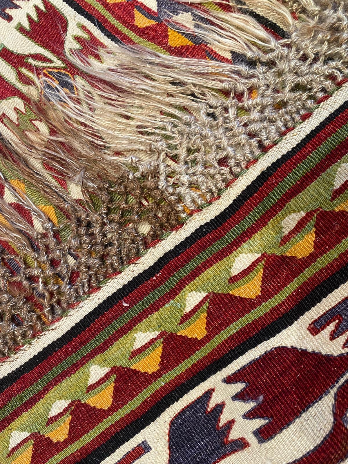 Nomadic Turkish Area Handmade Kilim Rug Cappadocia Rug Collection