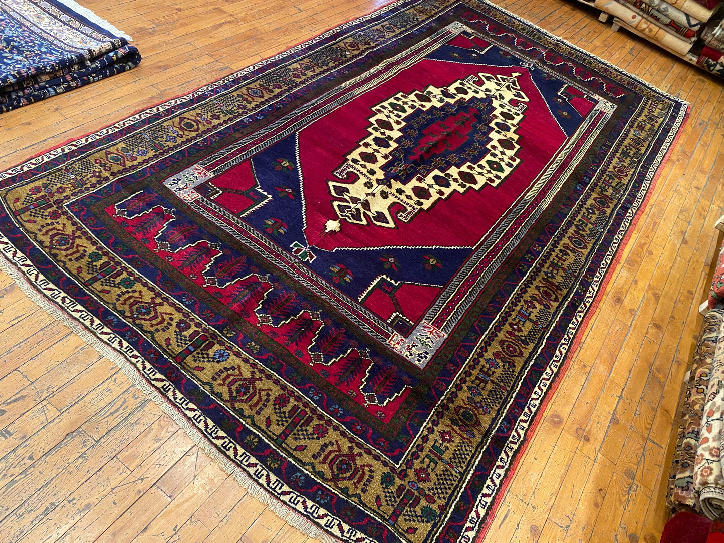Vintage Turkish Cappadocia Carpet 5'3x9'5 - Handwoven Wool Area Rug