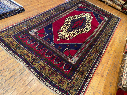 Vintage Turkish Cappadocia Carpet 5'3x9'5 - Handwoven Wool Area Rug