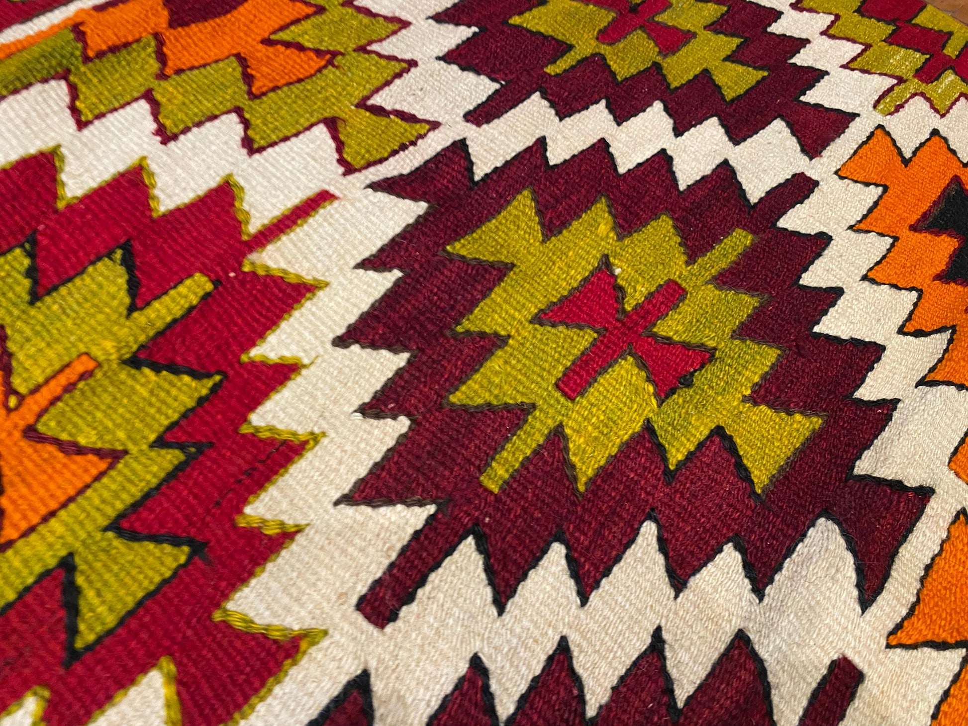 Colorful Wool Turkish Anatolian Kilim 3”x4” Cappadocia Rug Collection
