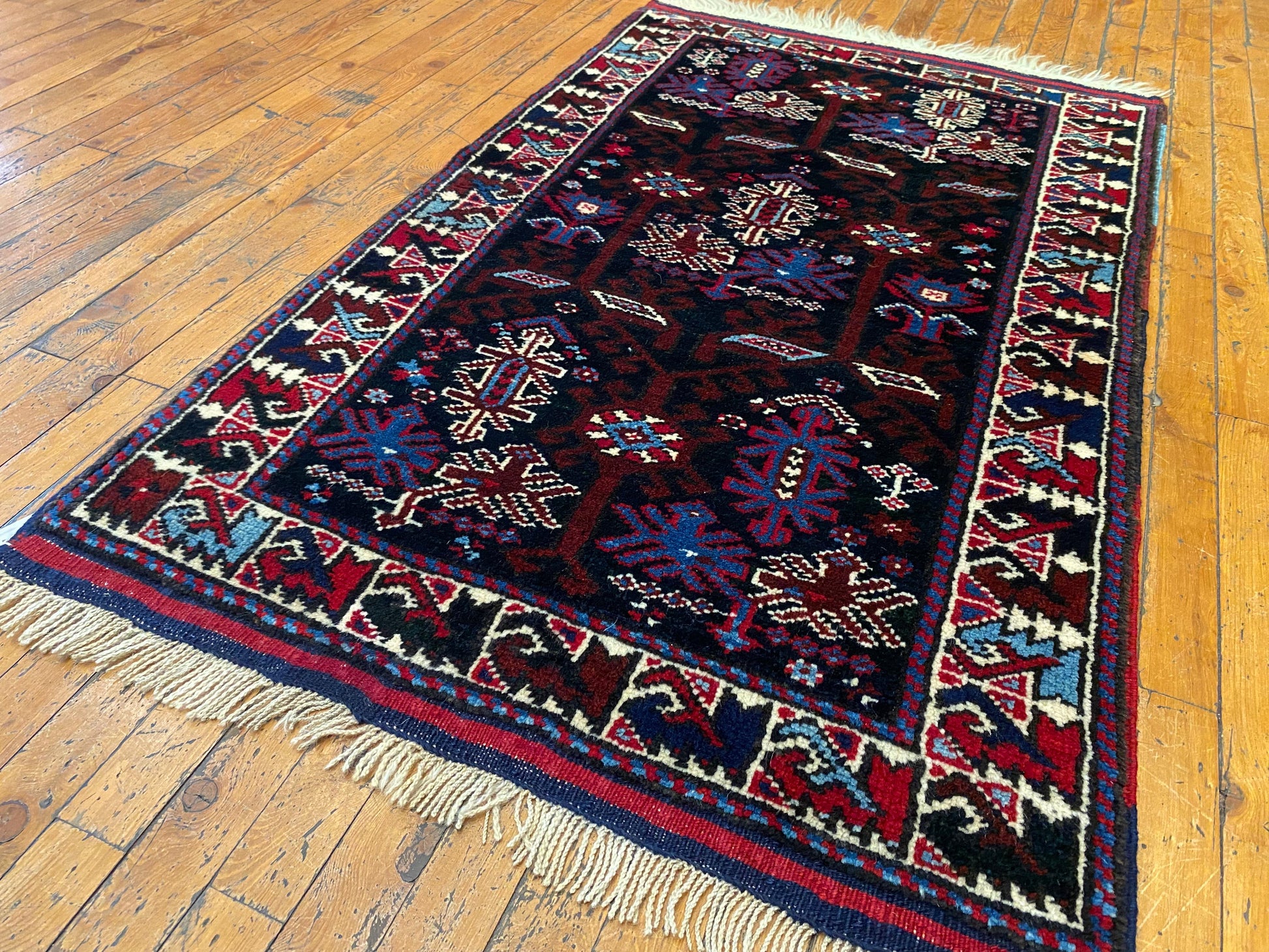 Small Bergama Handmade Carpet Cappadocia Rug Collection